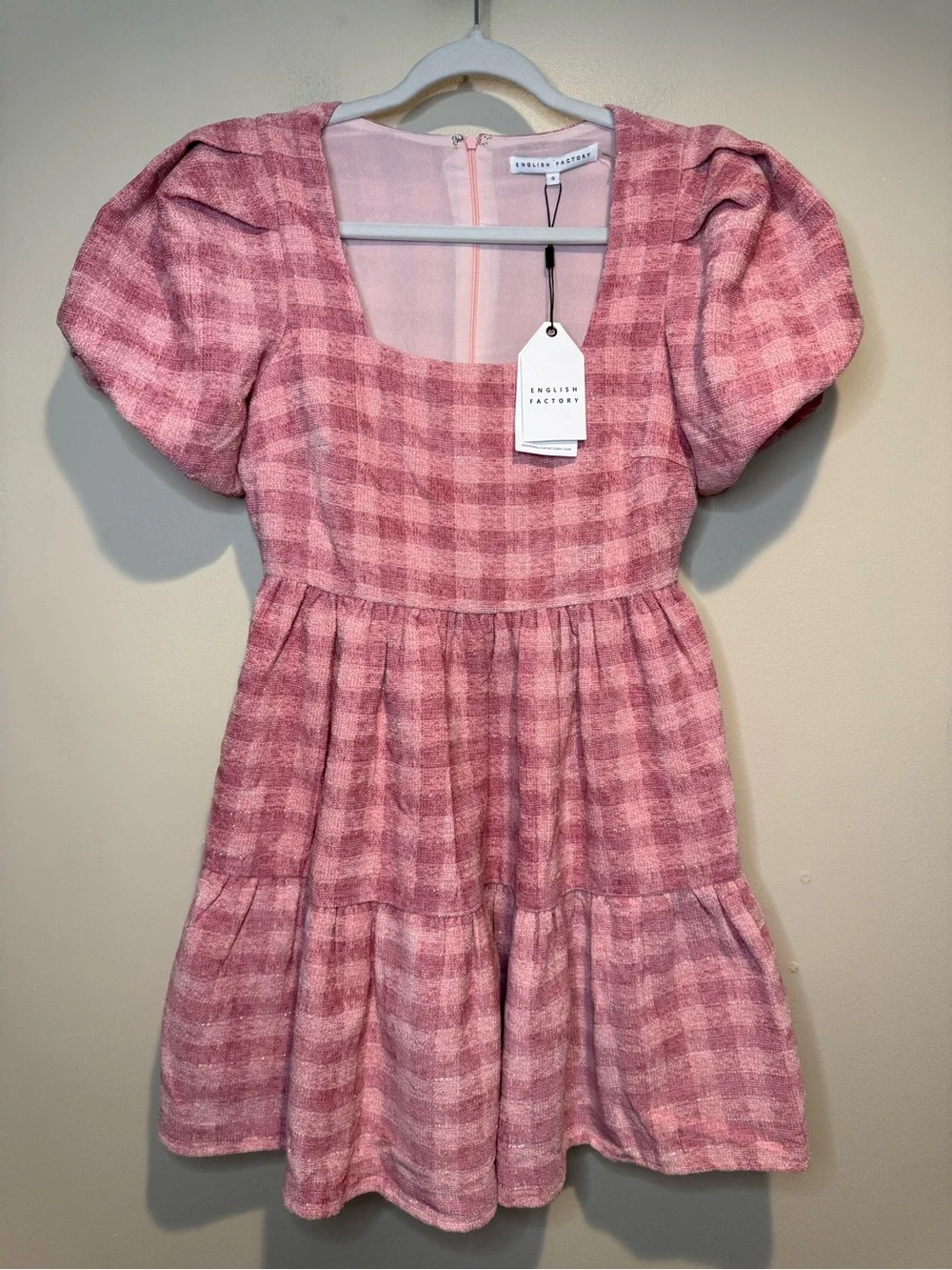english factory dress pink Plus Off Shoulder Midi Dress BABY PINK / 3X